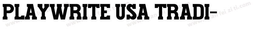Playwrite USA Tradi字体转换
